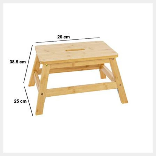 Bambusová dřevěná stolička 1-stupňová 5five simply smart do kuchyně, skandinávský styl, přírodní