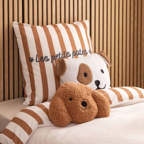 Dětský dekorativní polštář Scott Atmosphera bouclé pejsek bílý do dětského pokoje