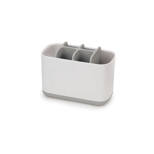 Joseph Joseph JJ bílý plastový kelímek na zubní kartáčky do koupelny