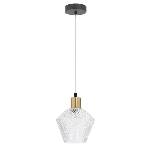 Závěsná lampa Sk.eniko černá 1x40W E14 čiré stínítko