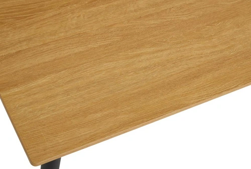 Jídelní stůl Pensacola 140x85 cm dub s černými nohami moderní