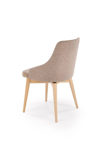 Otočná čalouněná židle Jurneya Intesi béžová do jídelny moderní s područkami