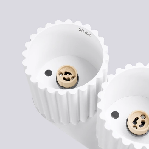 Stropní svítidlo AURA 2 bílé moderní hliníkové do kuchyně a obýváku GU10