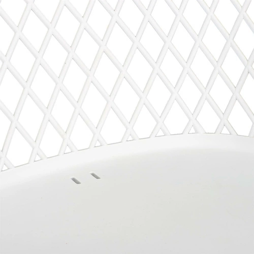 Jídelní židle Basel bílá z plastu s područkami boho styl Intesi