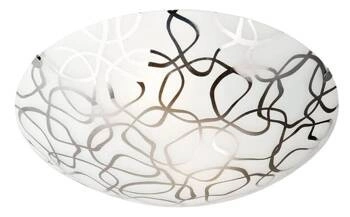 Stropní svítidlo kulaté Galeo 30 bílé zrcadlové moderní glamour do obýváku a ložnice