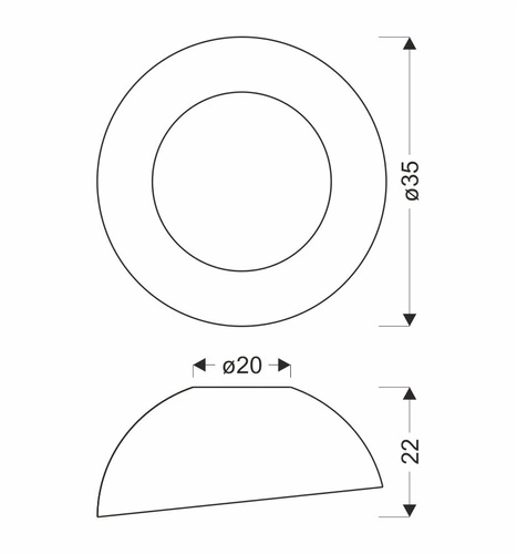 LED stropní svítidlo Trento bílodřevěné kulaté 35 cm moderní do obýváku a ložnice