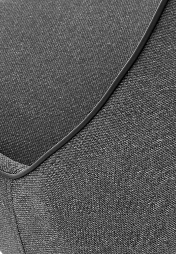 Šedá čalouněná jídelní židle Intesi Clutter, moderní, s kovovými nohami