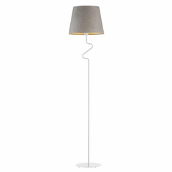 Podlahová lampa FOGO GOLD bílá šedá