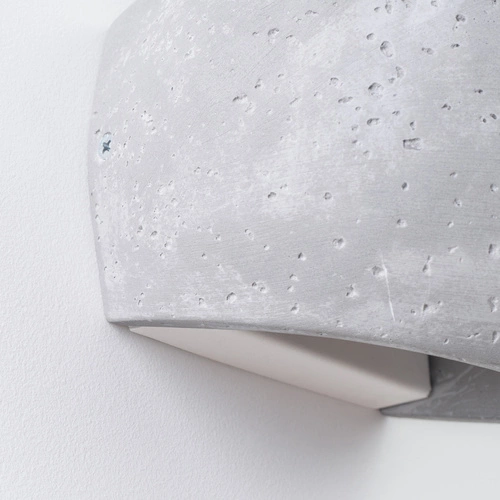 Moderní nástěnné svítidlo GLOBE beton šedá lampa do obýváku ložnice chodby SOLLUX