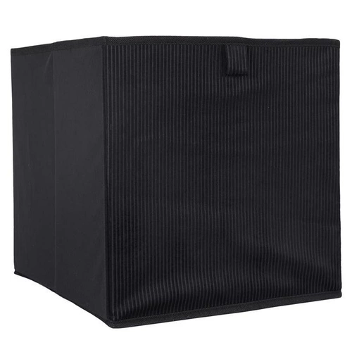 Skládací úložný box do regálu 30x30 Giulia černý moderní Intesi na hračky a oblečení