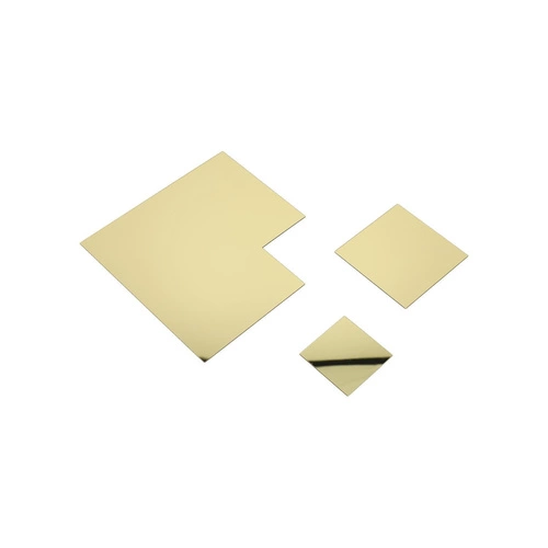 Zlatá zrcadlová nástěnná dekorace Intesi Triptych 7 dílů moderní ozdoba do obýváku