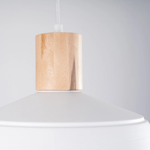 Závěsné svítidlo FANO bílá skandinávská do obýváku a jídelny ocel 34 cm SOLLUX LIGHTING