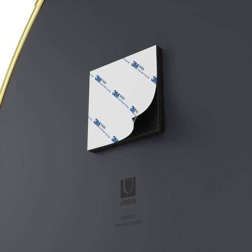 Sada 3 zlatých nástěnných zrcadel Hubba Pebble moderní do předsíně a obýváku Umbra