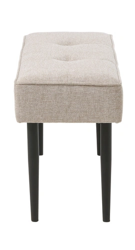 Čalouněná lavice Alize 100 cm písková moderní do předsíně na černých nohách