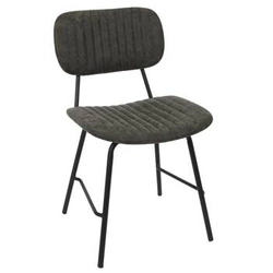 Jídelní židle Taylor Intesi moderní šedá čalouněná na kovových nohách