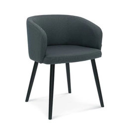 Čalouněná židle Fameg Skip B-1524 do jídelny a obýváku, buková s područkami, na míru