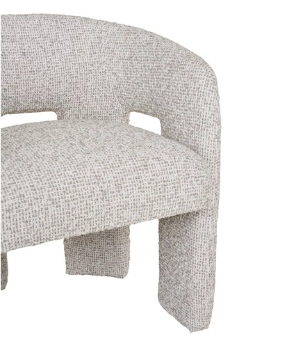 Jídelní židle Monroe Intesi čalouněná bouclé béžová s područkami skandinávský styl