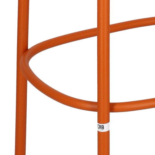 Kovová barová stolička Trick 65 cm oranžová moderní do kuchyně a k ostrůvku bez opěradla
