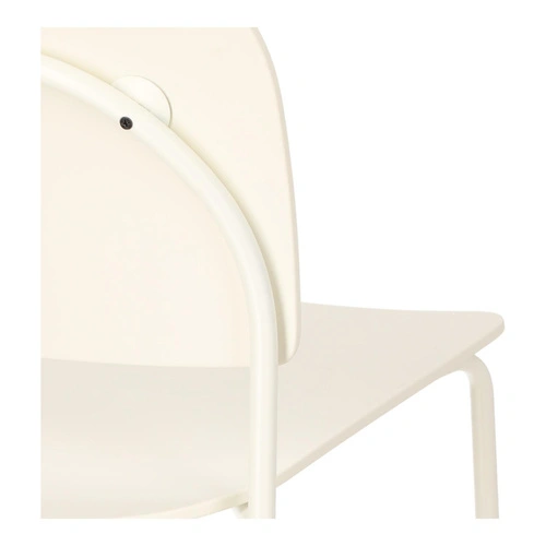 Židle Ravio moderní plastová bílo-krémová do jídelny a kuchyně