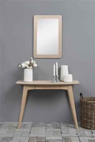 Skandinávský psací stůl Woodstock dub se zásuvkou do pracovny a kanceláře 105 cm Actona