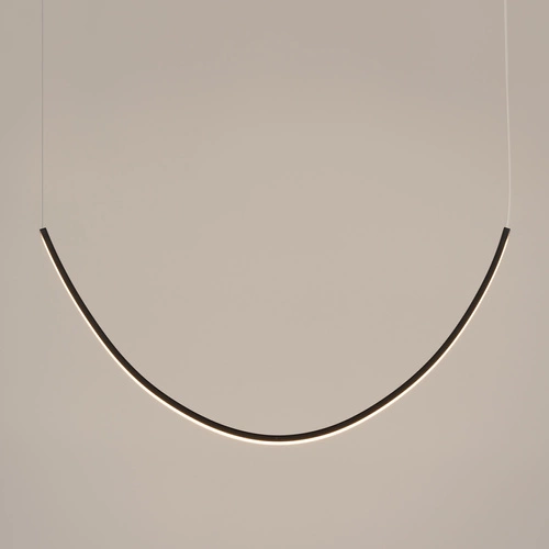 Moderní LED lustr ALVAR 1 černý nad stůl do obýváku a jídelny Thoro