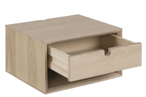 Závěsný noční stolek z masivu s zásuvkou 37 cm Century Actona moderní přírodní