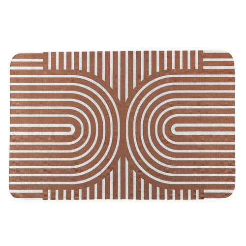 Moderní koberec Arlla 40x60 červený do předsíně a ložnice, obdélníkový, pratelný v pračce