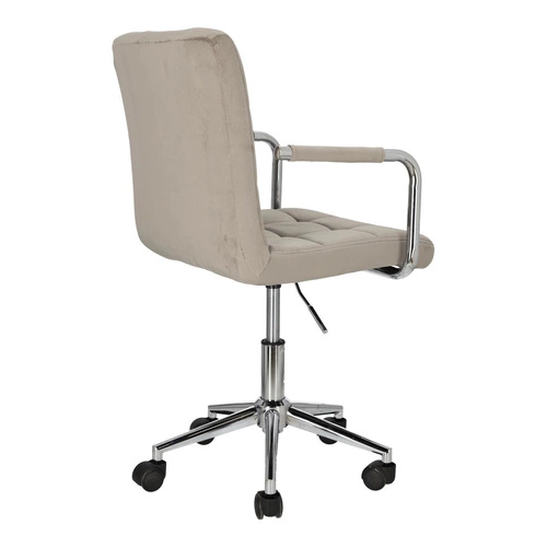 Ergonomická kancelářská židle Cosmo Arm, šedý samet, otočná s područkami