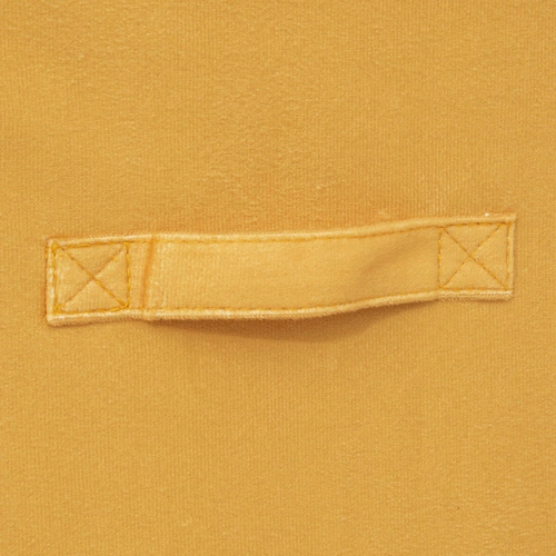 Skládací úložný box do regálu 31x31 samet žlutý s úchytkou, moderní 5five simply smart