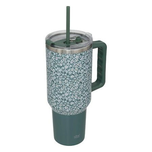 Termohrnek s brčkem Iso 1,2 l zelený