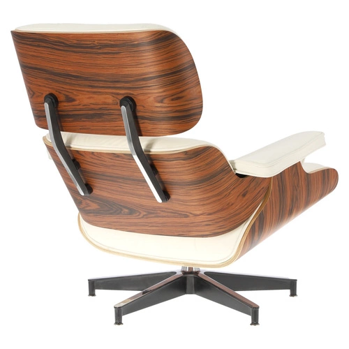 Kožené bílé otočné relaxační křeslo Vip moderní do obývacího pokoje ve stylu Lounge Chair