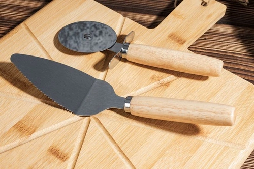 Bambusová sada na krájení pizzy