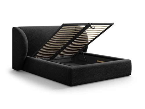 Miley II Black Chenille postel 160x200