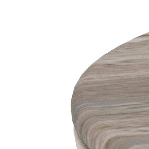 Konferenční stolek Cangas kulatý 80 cm šedý mramorový moderní do obýváku