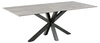 Jídelní stůl Heaven 200 cm šedá keramická deska moderní loft Actona černé nohy