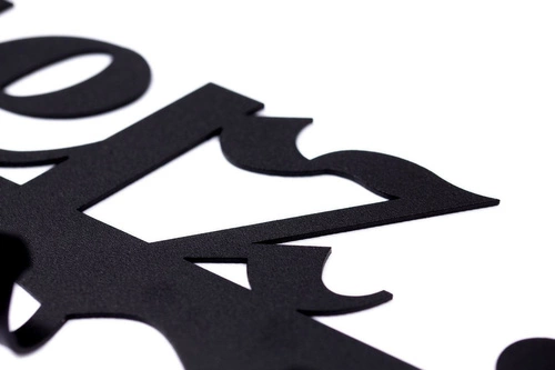 Nástěnný věšák do předsíně Rozbierz się Intesi černý kovový industriální 60 cm