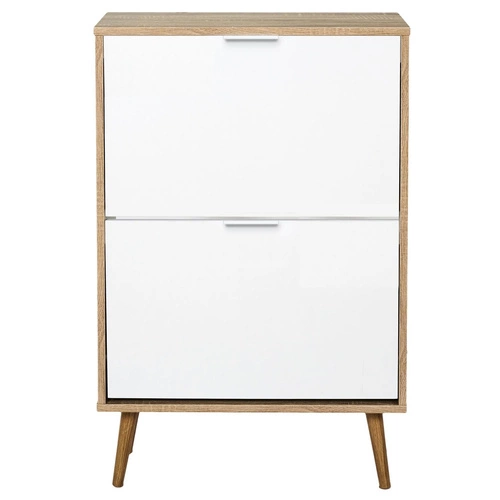 Úzký botník Sabana Intesi bílý skandinávský do předsíně s výklopnými dvířky