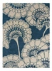 Florence Japanese Floral Midnight vlněný luxusní koberec do obýváku 250x350 cm ručně tkaný