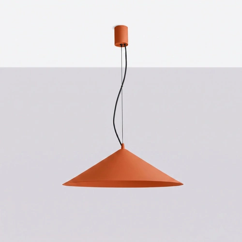 Závěsné LED svítidlo FINT nad stůl nastavitelné okrově červené 50 cm