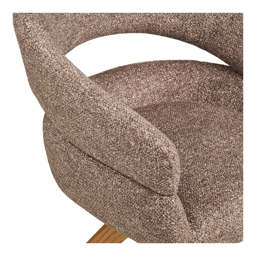 Židle Dover otočná do jídelny hnědá čalouněná dub přírodní