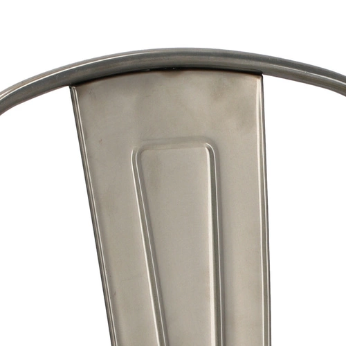 Barová židle Paris Back 75 cm metalická inspirovaná Tolix OUTLET