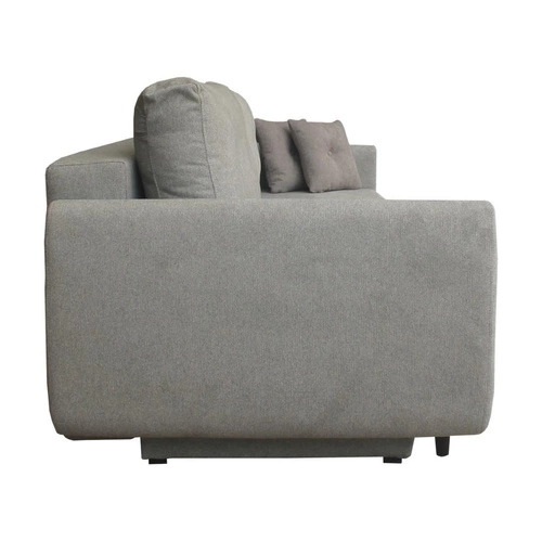 Rozkládací pohovka Forn Intesi šedá s úložným prostorem a funkcí spaní skandinávský styl do obýváku