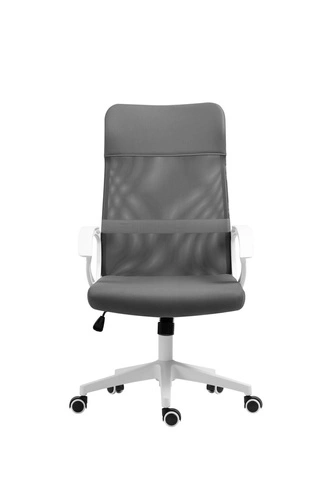 Ergonomická kancelářská židle Rosso šedá otočná s nastavitelnou výškou síťovaná do kanceláře