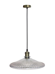 Závěsné svítidlo Chester skleněné čiré nad jídelní stůl skandinávský styl 21 cm