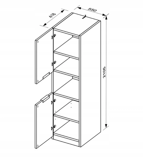 Skříňka na podstavci Tissa dub craft / bílý lesk