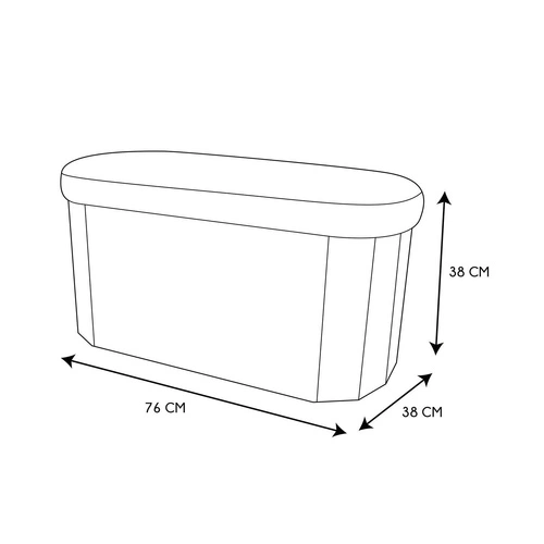 Čalouněná lavice Olaf šedá se skládacím úložným prostorem do předsíně a ložnice Intesi