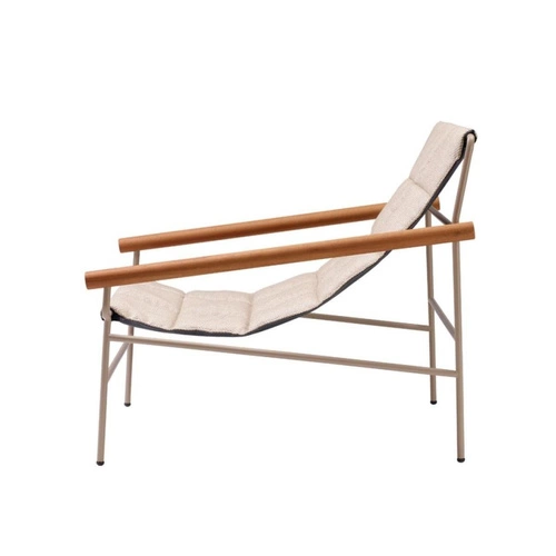 Zahradní relaxační křeslo Glam outdoor s područkami, látka, glamour styl