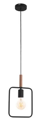 Moderní závěsné svítidlo Frame černé dřevo do obýváku a jídelny CANDELLUX