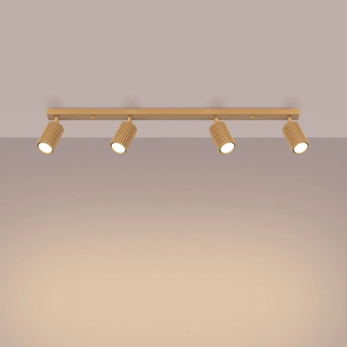 Stropní svítidlo KARBON 4x zlaté nastavitelné glamour do obýváku a ložnice SOLLUX LIGHTING