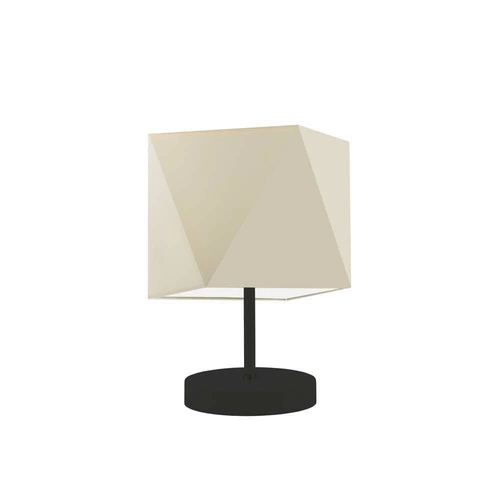 Lampa Pasadena stínidlo ecru stojan černý